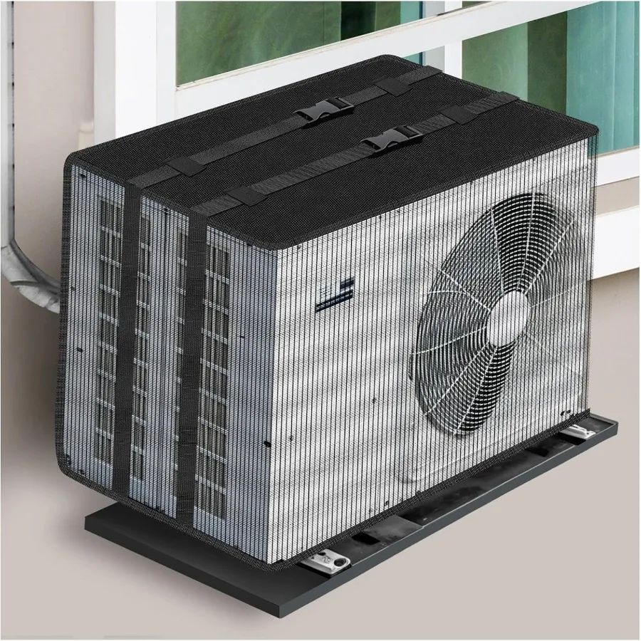 

Чехлы для оконных кондиционеров для наружных черных сетчатых чехлов для блоков переменного тока Наружные чехлы для защиты от пыли и листьев 21WX16DX15