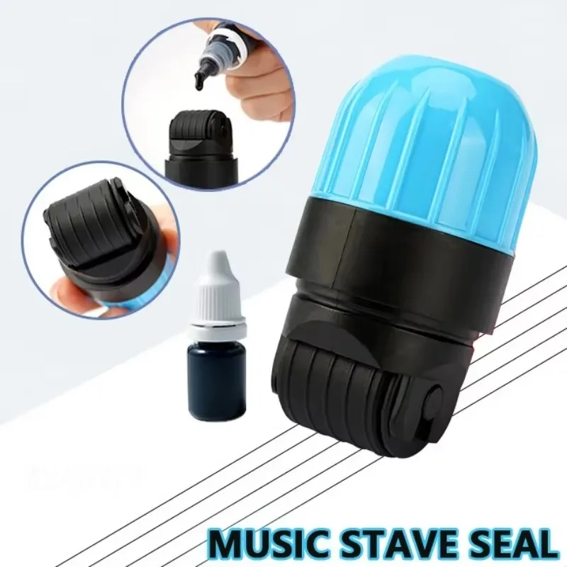 Music Notation Seal Line Drawing Pen Seal Learning Guitar Rhythm Sheet Music Note Scroll Chord Seal Music Score Line Drawing Pen