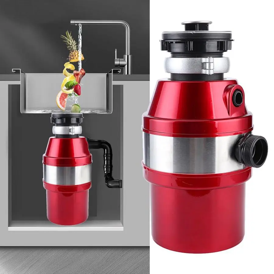 370W Food Waste Disposer Stainless Steel Crusher Blade Super Abrasive Food Grinder