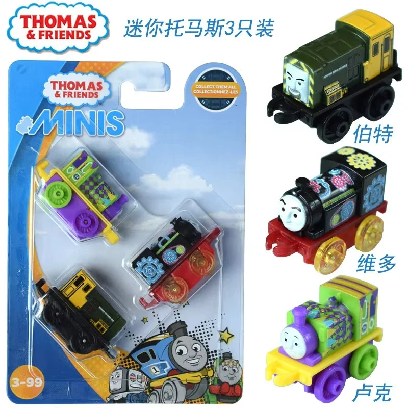 

Hot Sale Genuine Thomas & Friends Minis 3 Pack Toy Train Set Chl60 5cm Small Diecast Collectible Play Vehicles Boys Holiday Gift