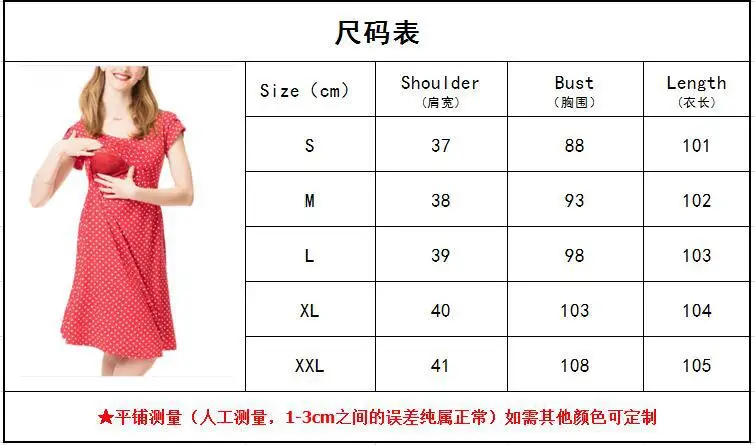 Nieuwe zomerborstvoedingsjurk Zwangere jurk Borstvoedingsjurk met halve mouwen Knielange jurk
