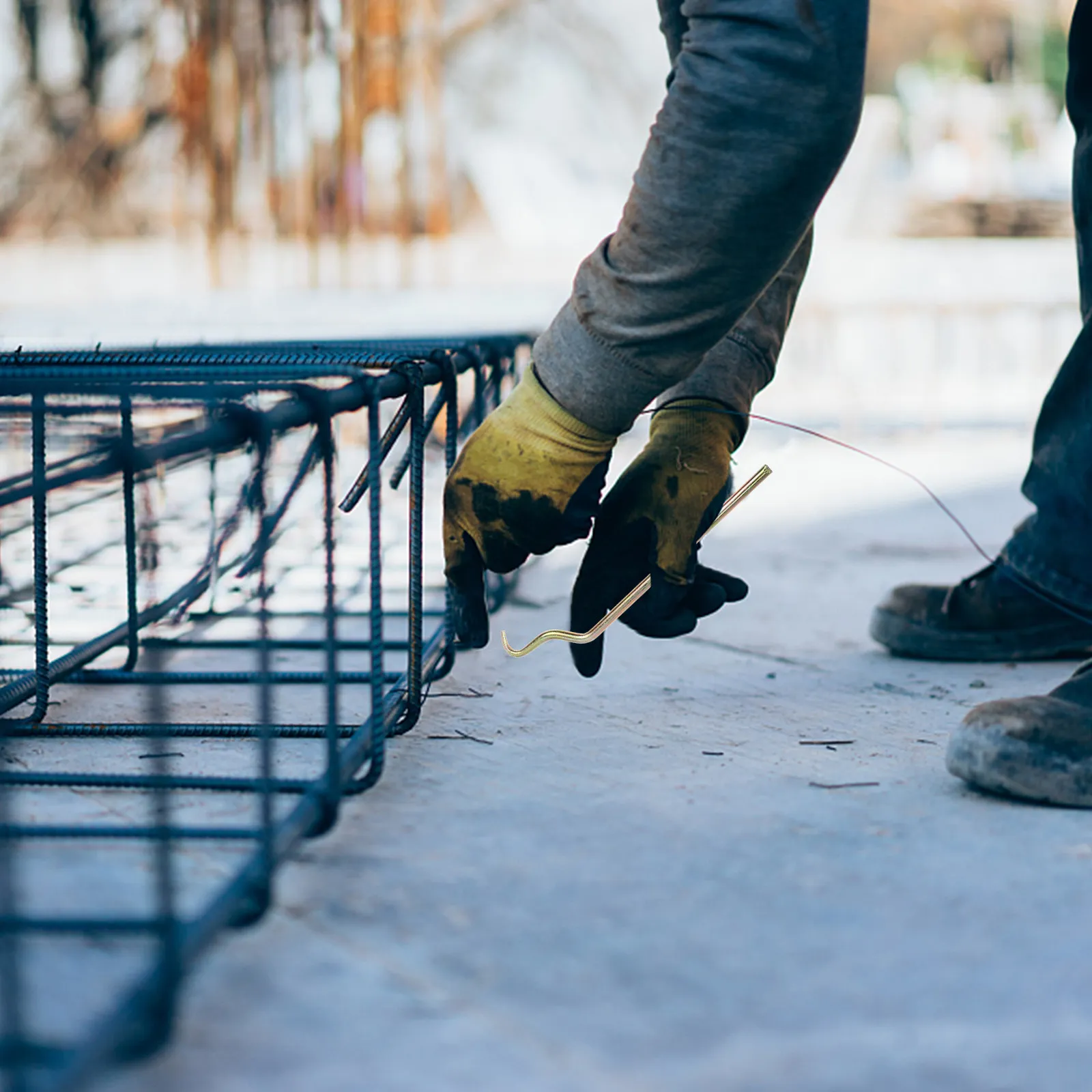 

Набор из 3-х ручных крюков для вязки арматуры из нержавеющей стали, сверхпрочные, для эффективных работ по обвязке бетона и стальных конструкций