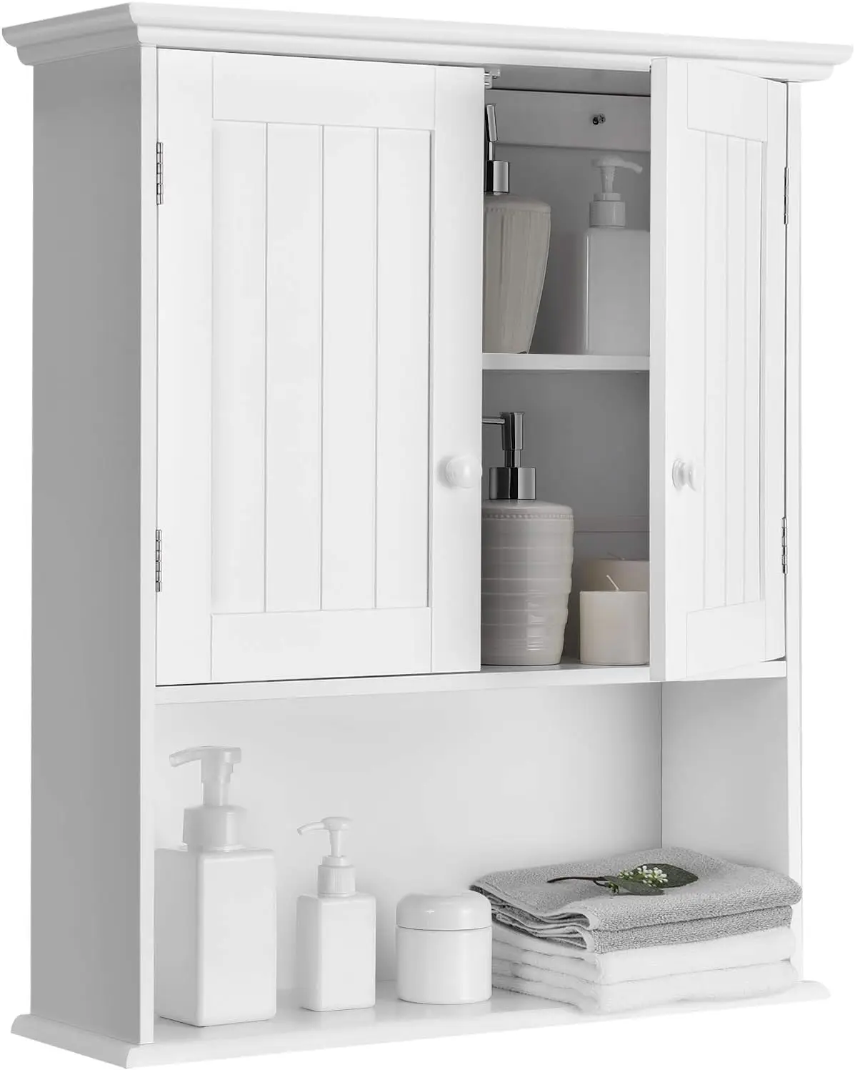 **/Wall Cabinet, Wall Mounted Wooden Kitchen Cupboard Storage Cabinet