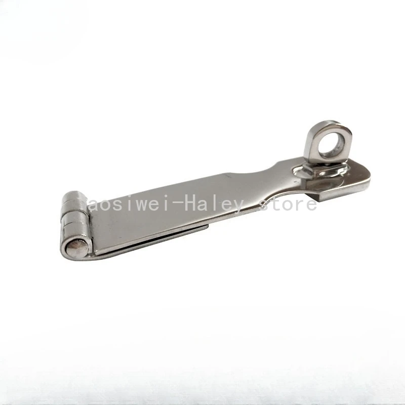 Stainless Steel Swivel Eye Padlock Hasp Lock Gate Cabinet Door Clasp Latch for Boats, 92mm/3.6inch