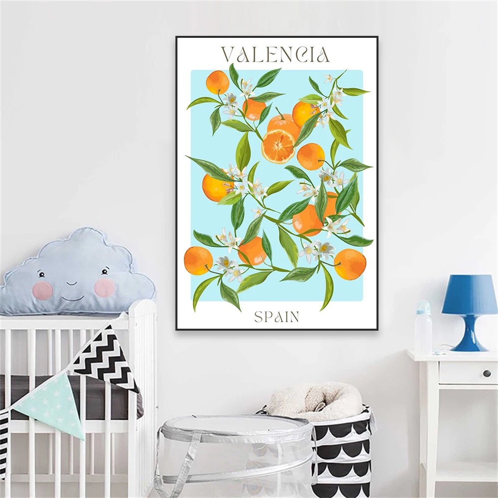 ملصق فني جداري كلاسيكي مطبوع في سوق الفاكهة ، لوحة قماش سورينتو ، إيطاليا ، إسبانيا ، الطعام ، المنزل ، المطبخ ، ديكور غرفة الطعام #3