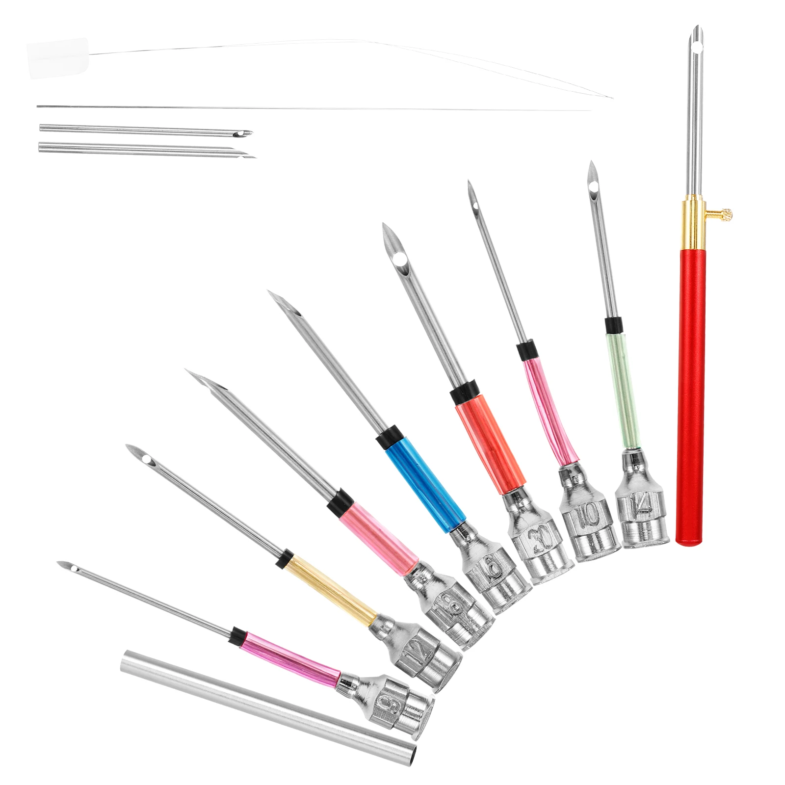 

1 set Punch Needle Kit 9-50 Heads Changeable Rod Cross Stitch Embroidery DIY Tools Crafting Kits Sewing Accessories