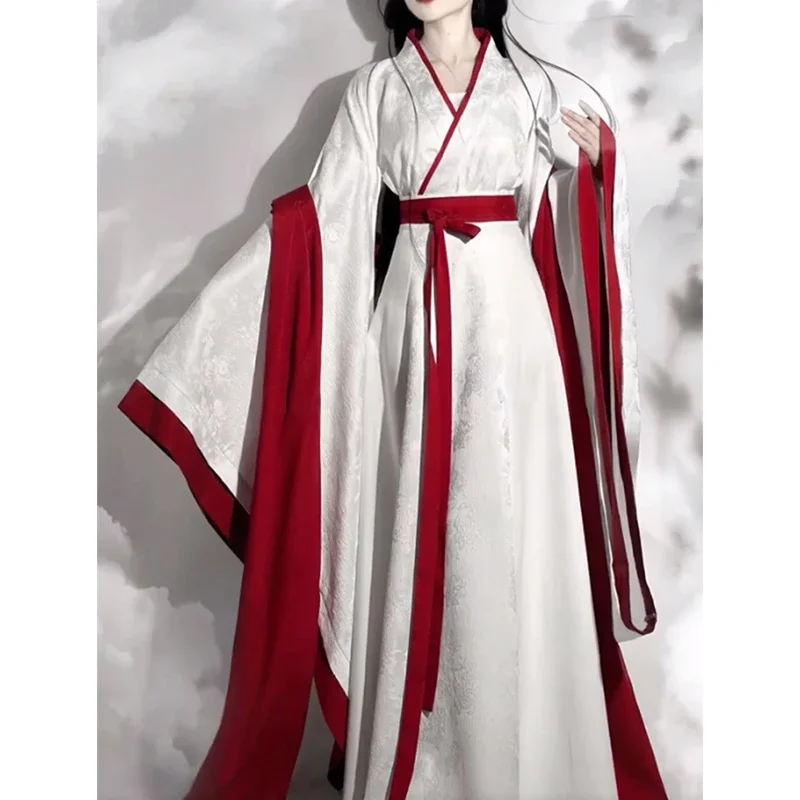 

2025 New Flower Room Order Hanfu Women's Clothing Wei Jin Style Antique Warring States Period Straight Robe y12