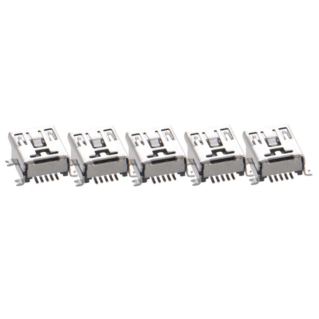 5 Pcs Mini USB Type B Female Port 5-Pin 180 Degree SMD SMT PCB Jack Socket