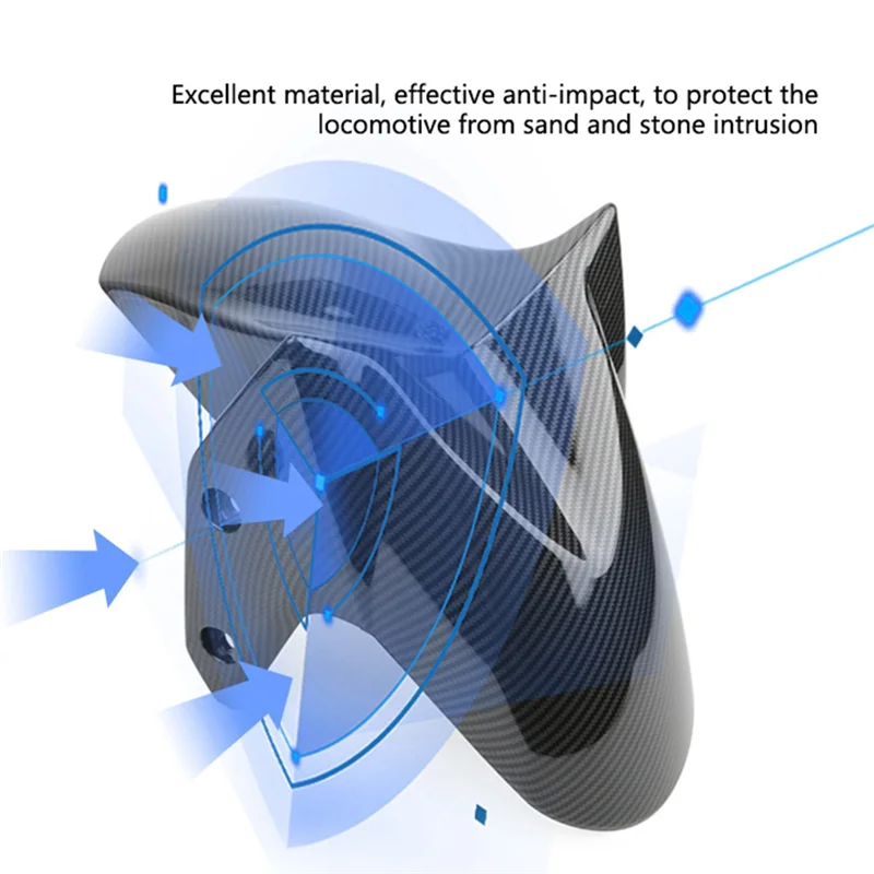 

Classic-Motorcycle Front Wheel Fender Mudguard For Yamaha Nmax 155 2020-2024 Carbon Fiber Fender Decorative Accessories
