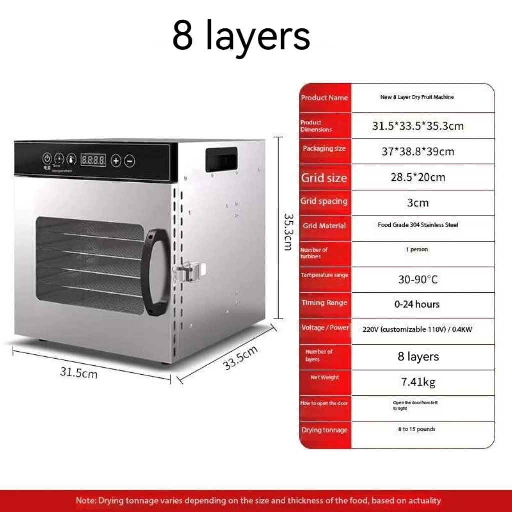 New Style Fruit Dryer, Food Household Small Commercial Vegetable Food Pet Snacks Beef Dryer