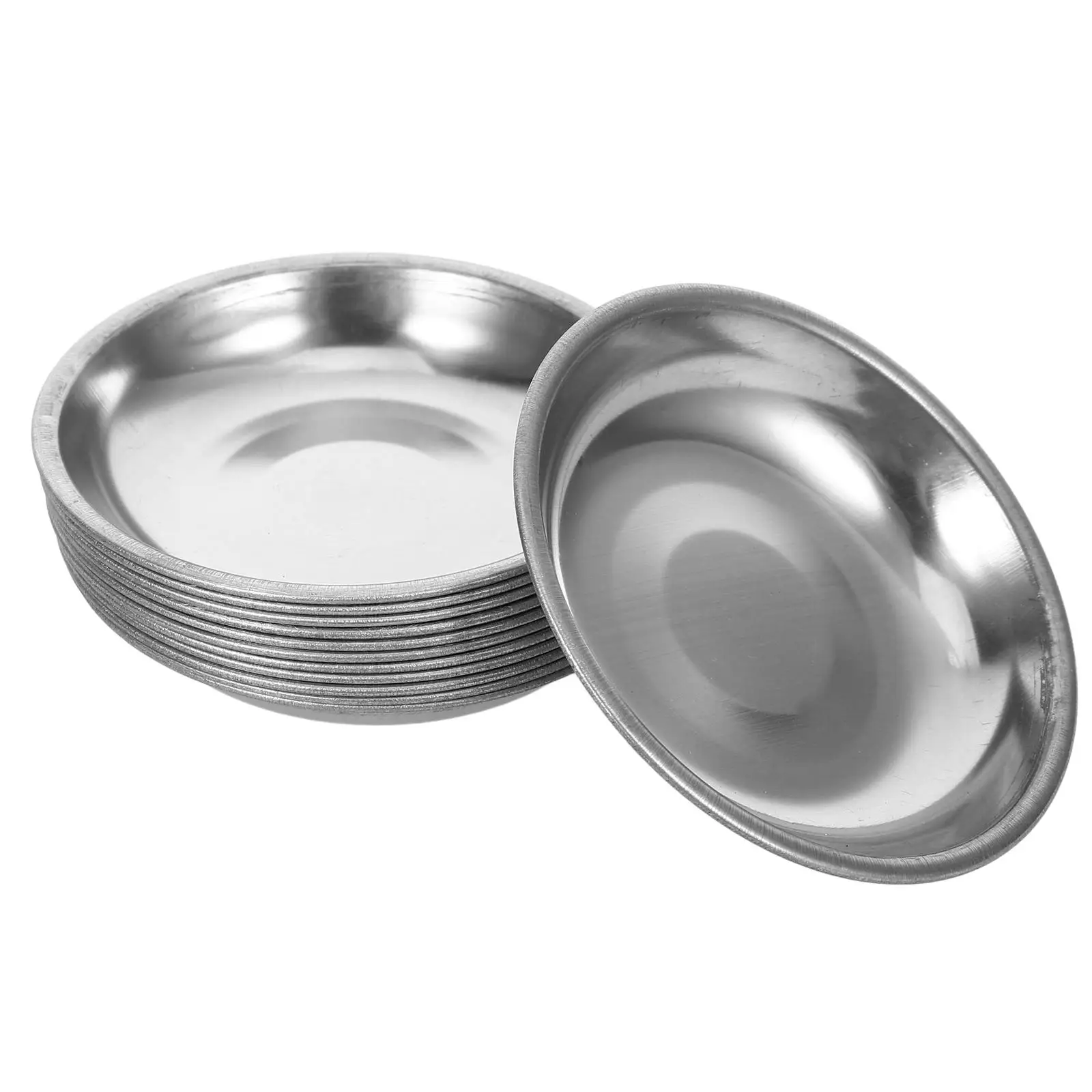 

12 Pcs Stainless Steel Small Bowls Sauce Cups For Dipping Desserts Appetizers Home Restaurant Use Metal Kitchenware