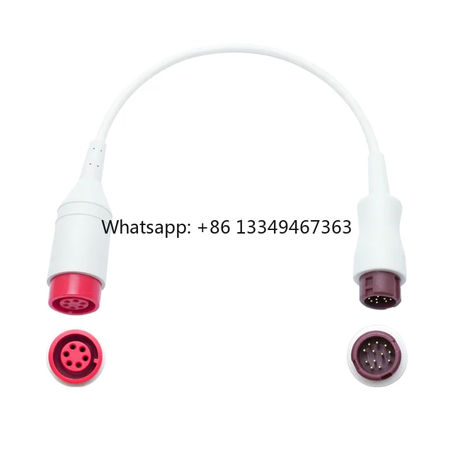 Medical Accessories Supplier, 12-pin Invasive (IBP) Adapter Cable Compatible