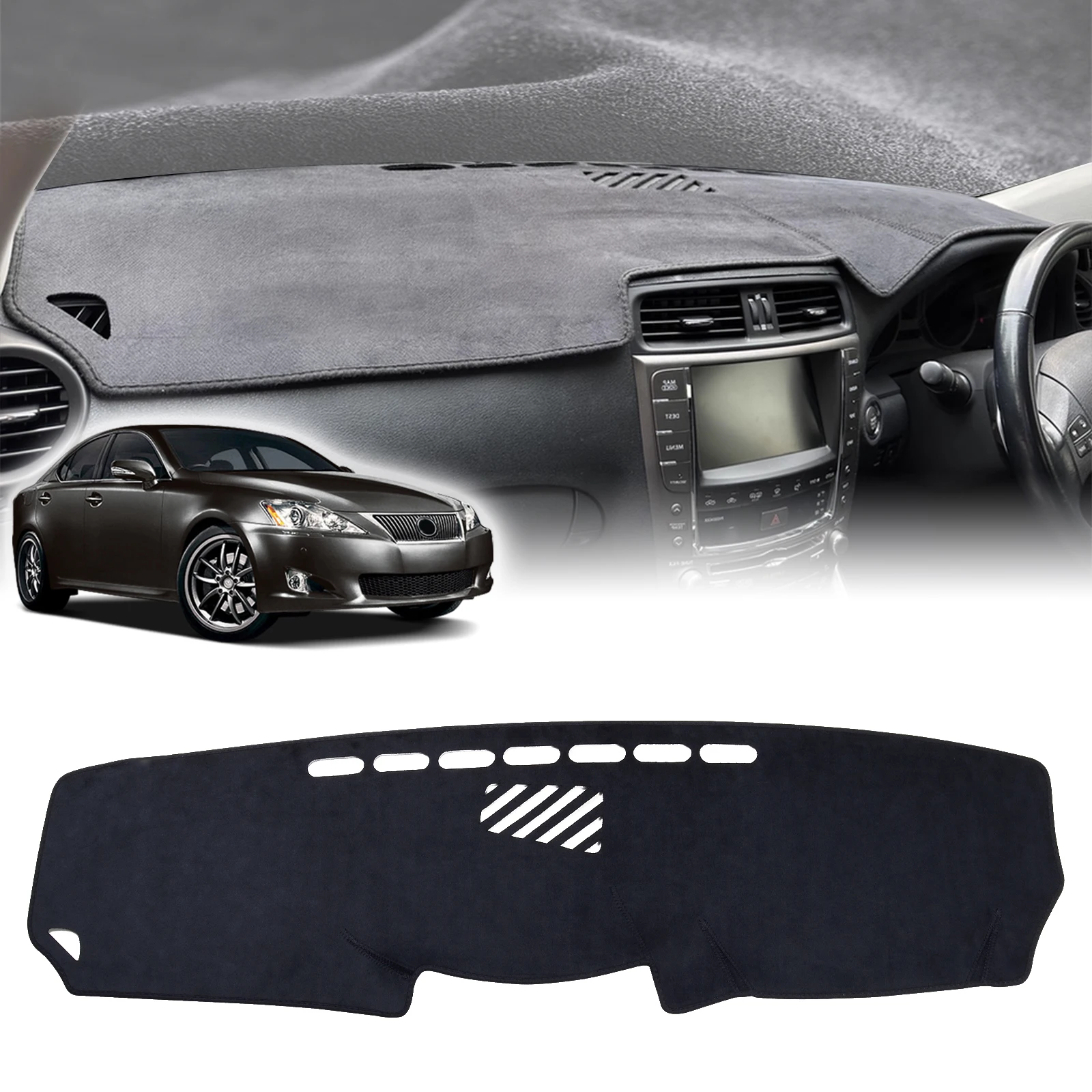 

fit for Lexus IS XE20 F IS250 IS350 IS300 2006-2013 Dashmat DashMat Sunshade Dashboard Cover Pad Protective Carpet Accessories