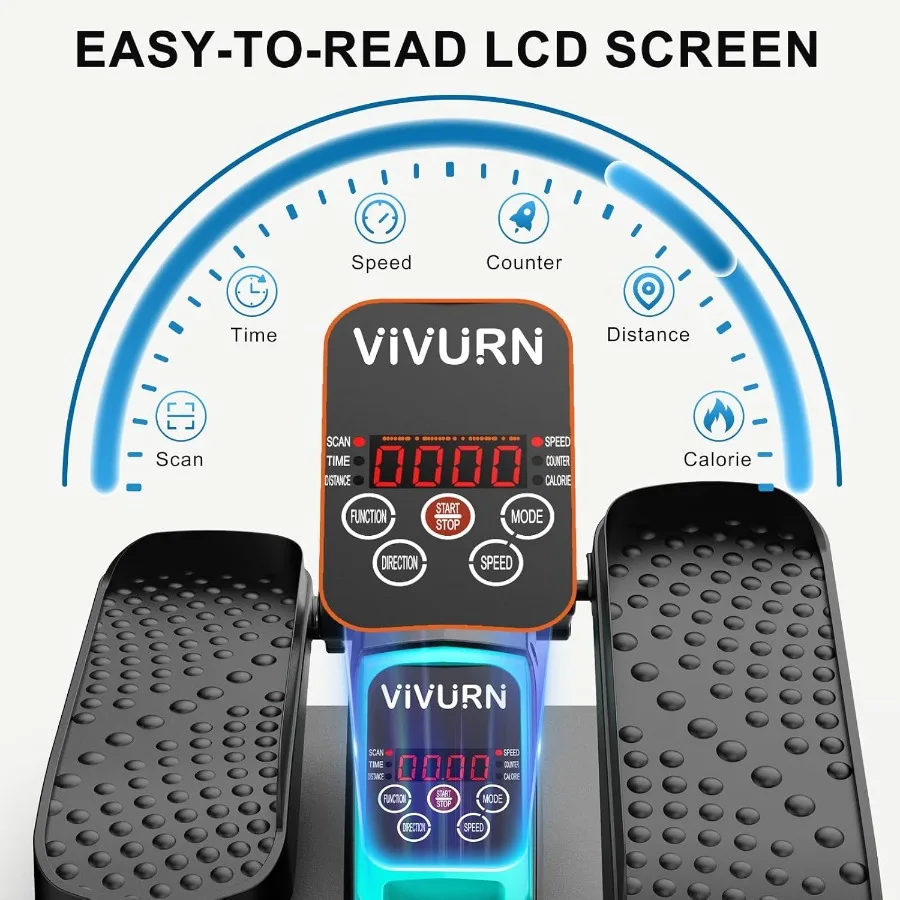 -018 تحت المكتب بيضاوي الشكل 12 سرعة 5 أوضاع تمرين ساق صغير بمحرك بينما يجلس لكبار السن كما رأينا على شاشة التلفزيون مع عدم الانزلاق