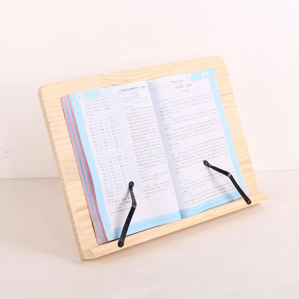 

Reading Rack Student Stand Simple Shelf Kids Wooden Desktop Bookshelf Steel Holder