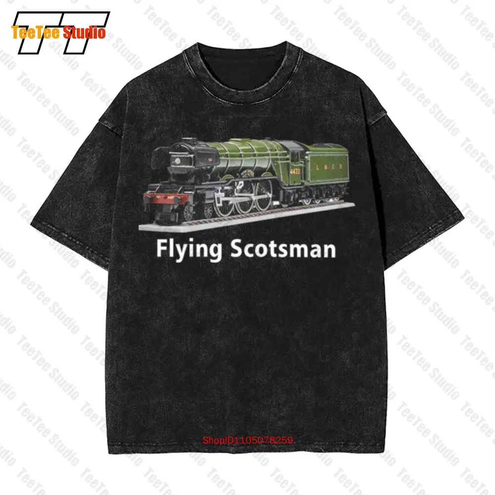 The Flying Scotsman entrena locomotoras Hornby camiseta vintage de gran tamaño VLQJ