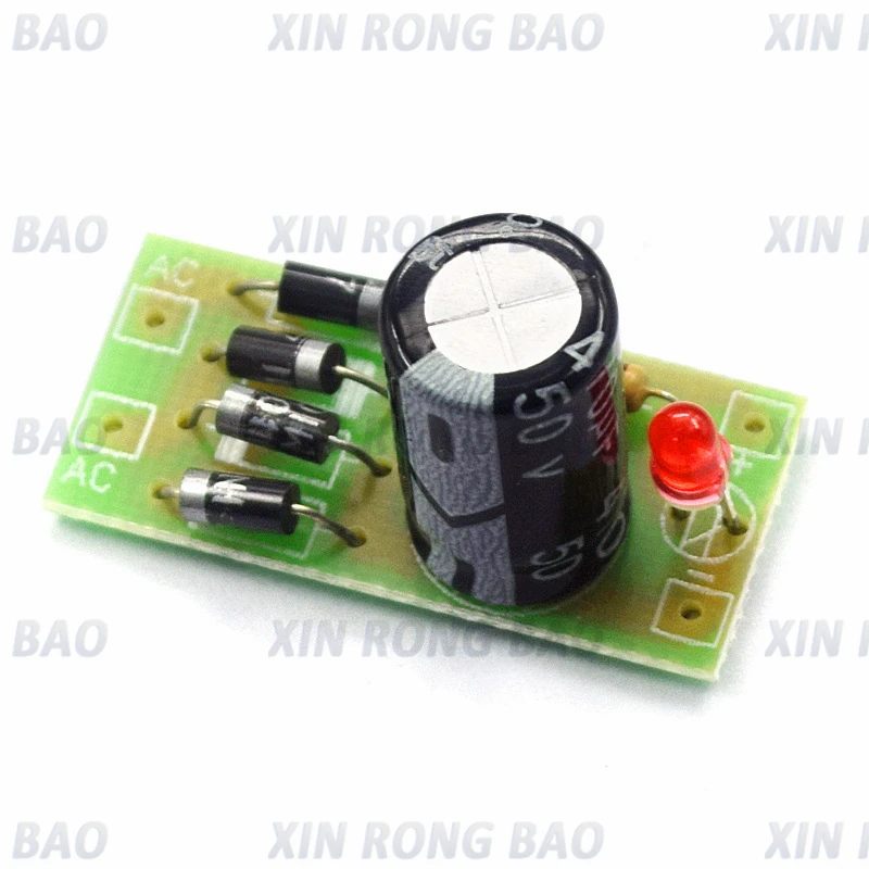 

5pcs AC to DC power conversion module 1N4007 full bridge rectifier filter 12V 1A AC to DC converter