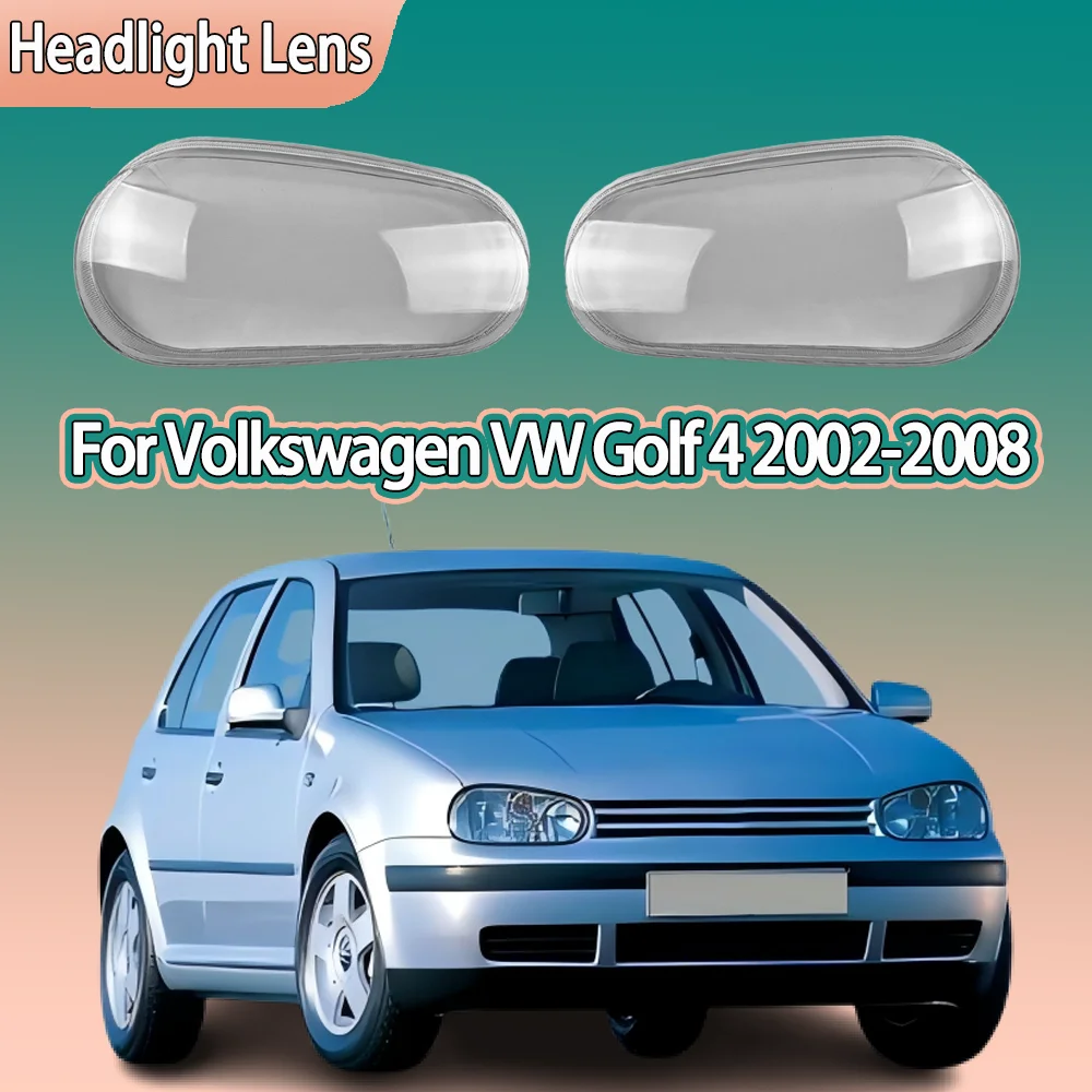 

Glass Headlight Cover Headlamp Lens Shell Car Accessories Lampshade For Volkswagen VW Golf 4 2002 2003 2004 2005 2006 2007 2008