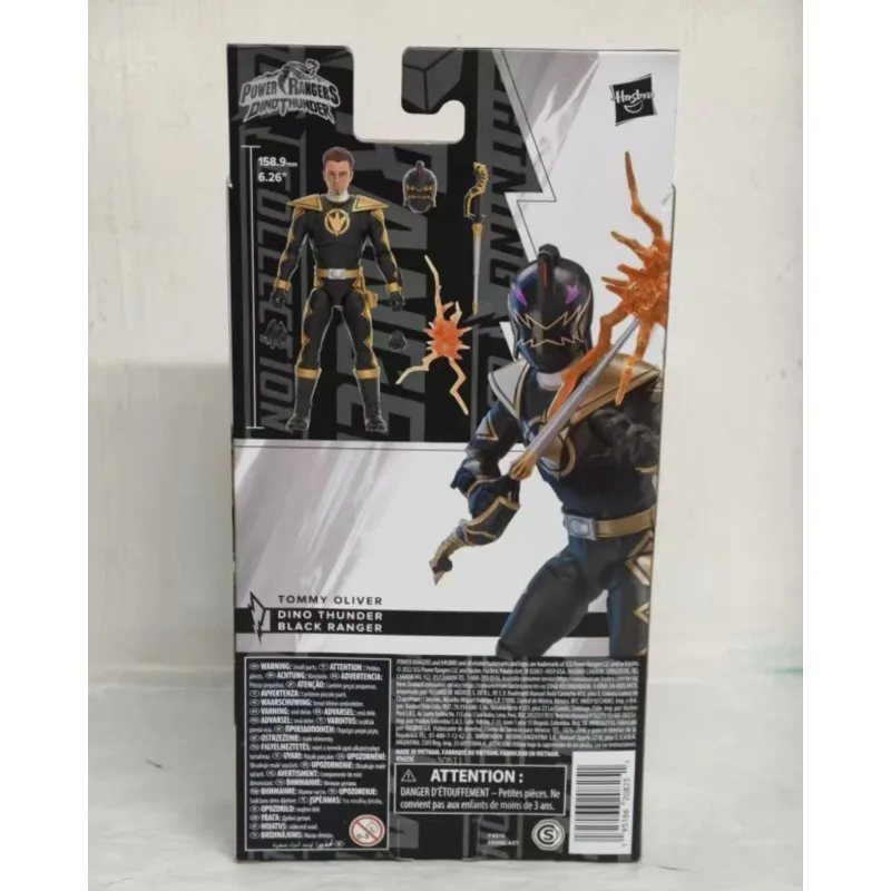 Original Hasbro Power Rangers Lightning Collection DINO THUNDER BLACK RANGER Action Toy FigureCollection Model