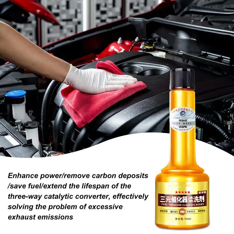 

50ml Catalytic Converter Cleaner Carbon Deposit Removing Agent Combustion Chamber Cleaner For Engines Oil Carbon Removal Cleaner