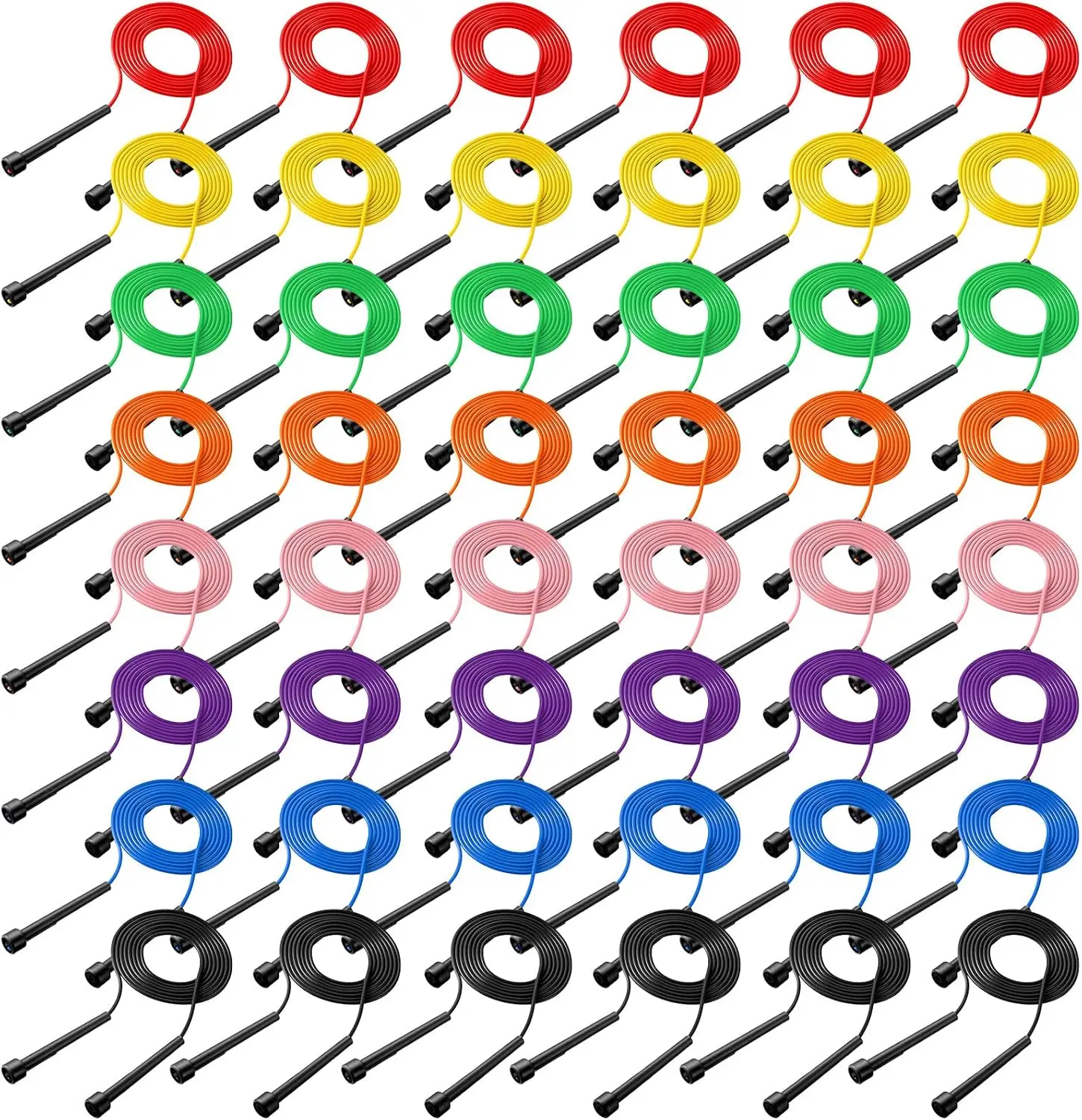 

72 шт., регулируемая скоростная Скакалка с пластиковыми ручками