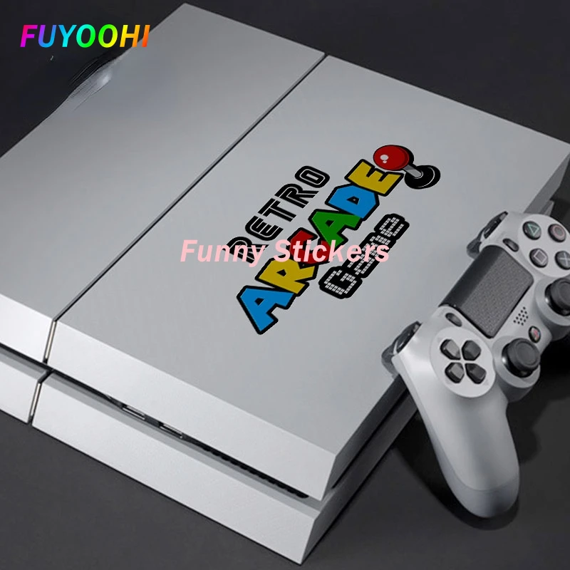 FUYOOHI Play Stickers Fashion Retro Arcade Game Car Sticker Vinyl JDM Motorcycle Car Window Trunk Decal Laptop Wall Stickers