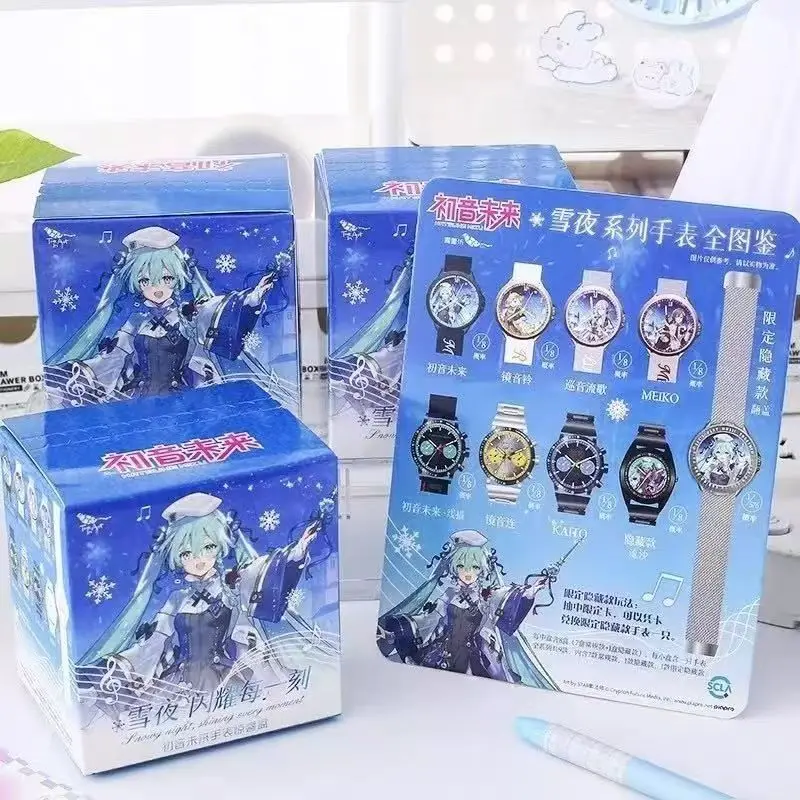 Original Hatsune Miku Snowy Night Series Wrist Watch Blind Box Watch Anime Peripheral Watch Childrens Toy Surprise Gift In Stock view 2
