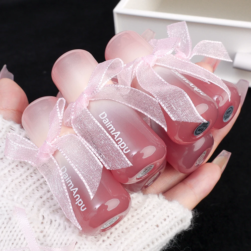 Cute Bow Mirror Lip Gloss Moisturizing Water-light Jelly Nude Red Pink Lips Tint Waterproof Long Lasting Korean Makeup Cosmetics