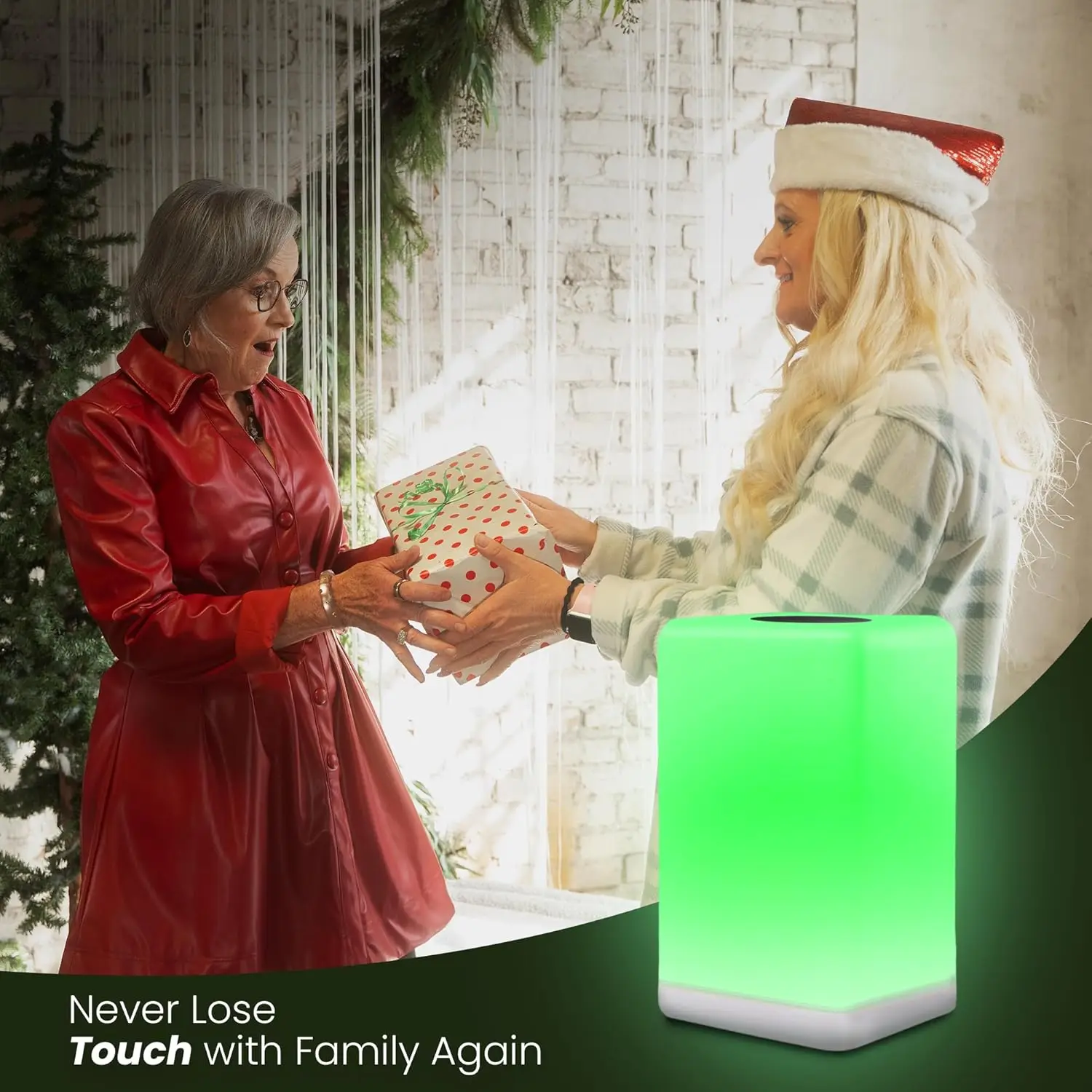 مجموعة مصابيح تعمل باللمس لمسافات طويلة مكونة من قطعتين - مصابيح LED Wi-Fi للأصدقاء والعائلة، هدايا فريدة مع إعداد سهل التطبيقات