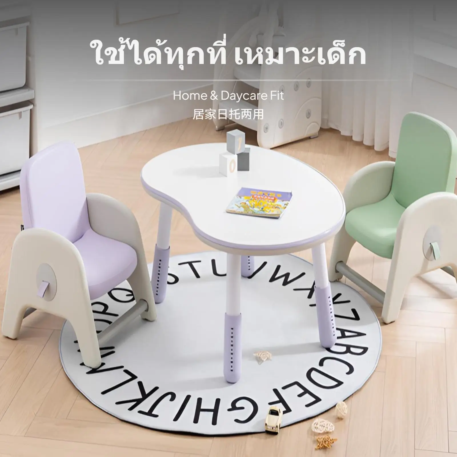 كرسي أريكة للأطفال الصغار قابل للتعديل من نانكس، مقعد أطفال لزاوية قصة الحضانة، مع حشوة ناعمة، ميزات أمان، أسمر خفيف