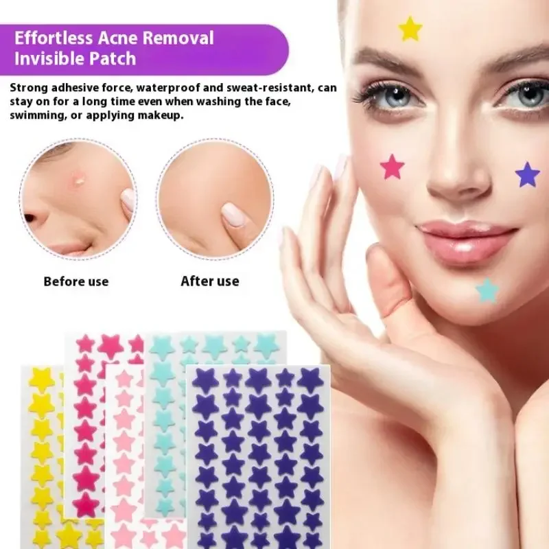 

1/5 листов пресс-края пластырь от прыщей красочная звезда любовь облако невидимый консилер AcnePatch легкий дышащий всасывающий жидкий пластырь от прыщей