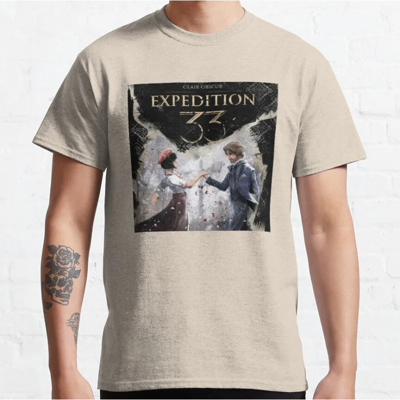 Expedition33 Clair Obscur Expedition 33 Dark Fantasy video game T-shirt Gift for Gamer Large size Adult Tops S-6XL - Image 3