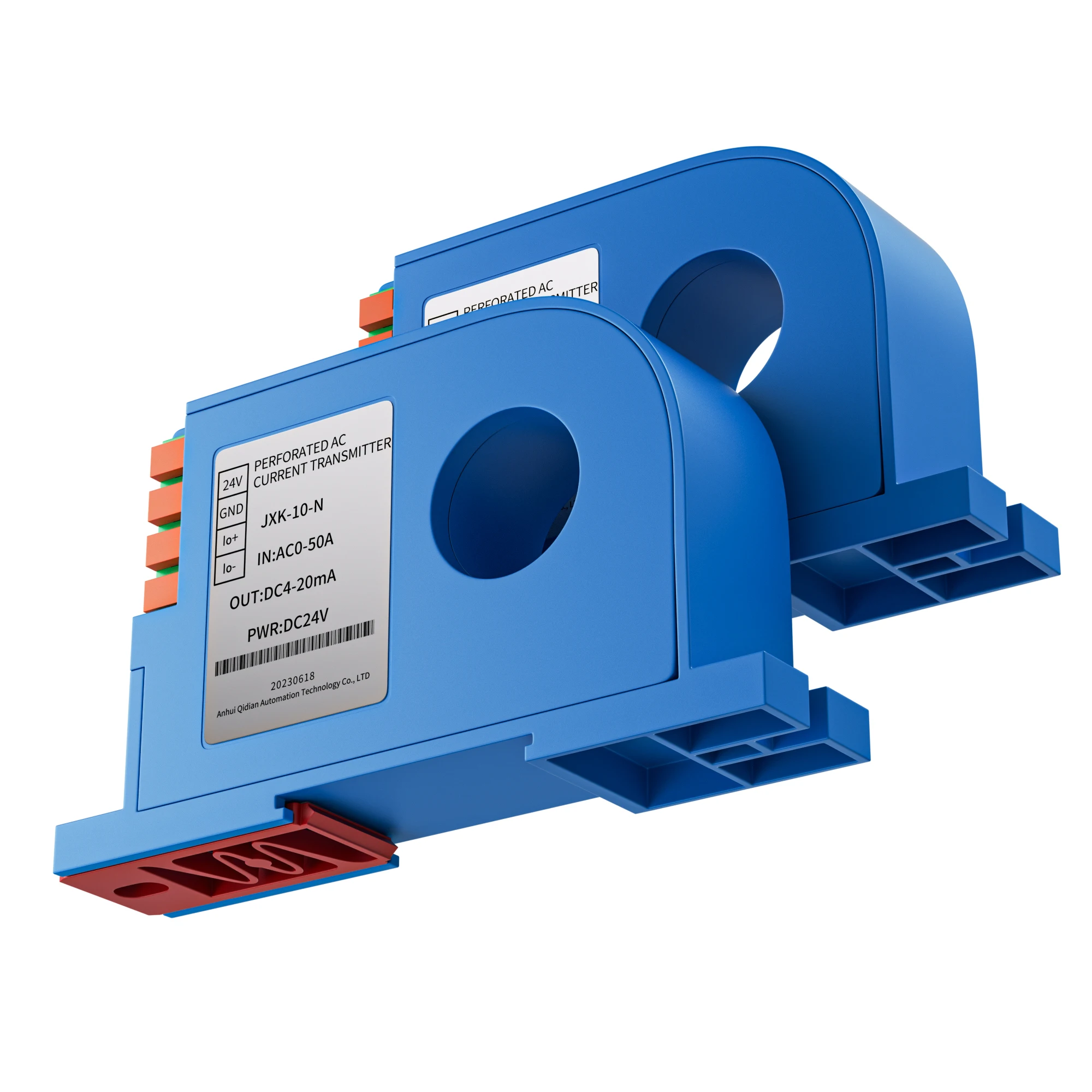 Imagem -02 - Transmissor de Corrente ca 420ma Transdutor dc Relé Rs485 010v 05v 0-100a 0-200a Sensor de Corrente Dc24v Hall