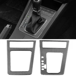 For Skoda Octavia A7 2015-2020 Car Central Control Gear Panel Trim Sticker Decorative Carbon Fiber Accessories