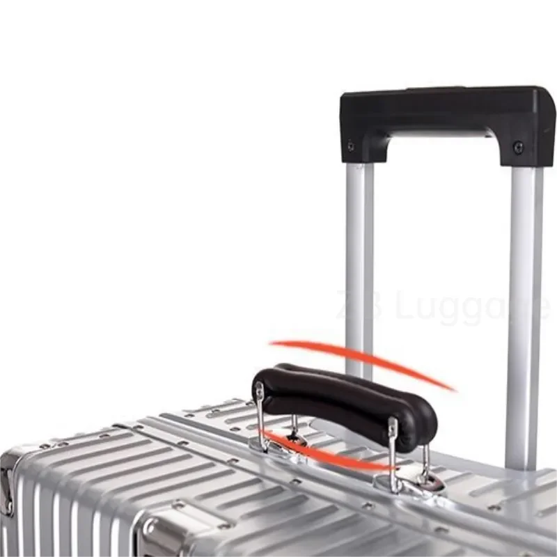 Imagem -02 - Mala de Alumínio para Homens e Mulheres Alloy Trolley Case Bagagem Universal 20 em 24 em 26 em 29 em Travel Offers With Wheels Promoção Novo