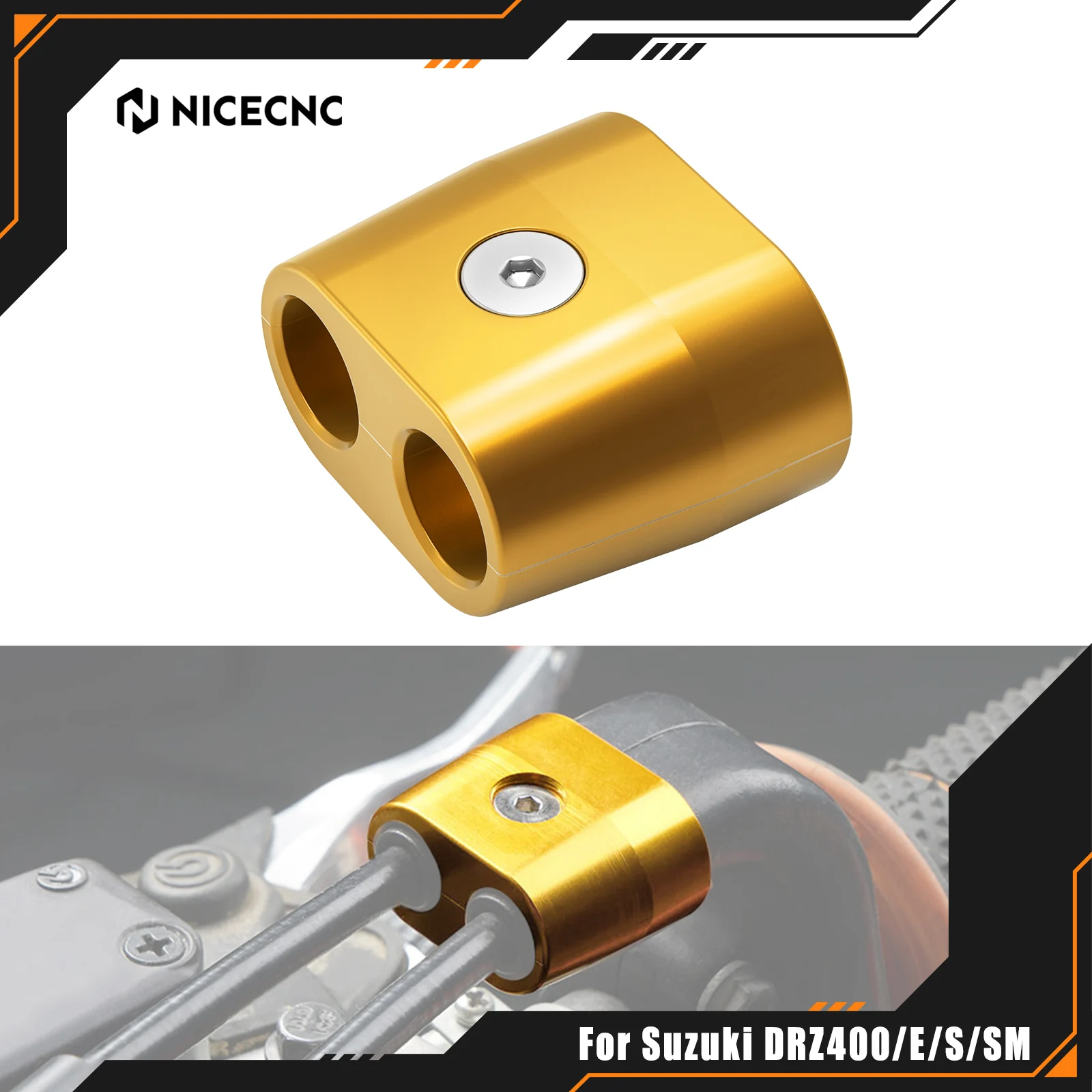 For Suzuki DRZ400 DR-Z 400E 400S 400SM 250 DR250 DR250SE DR350 DR350SE DR650SE SV 1000 1000S 650 Throttle Cable Protector Guard