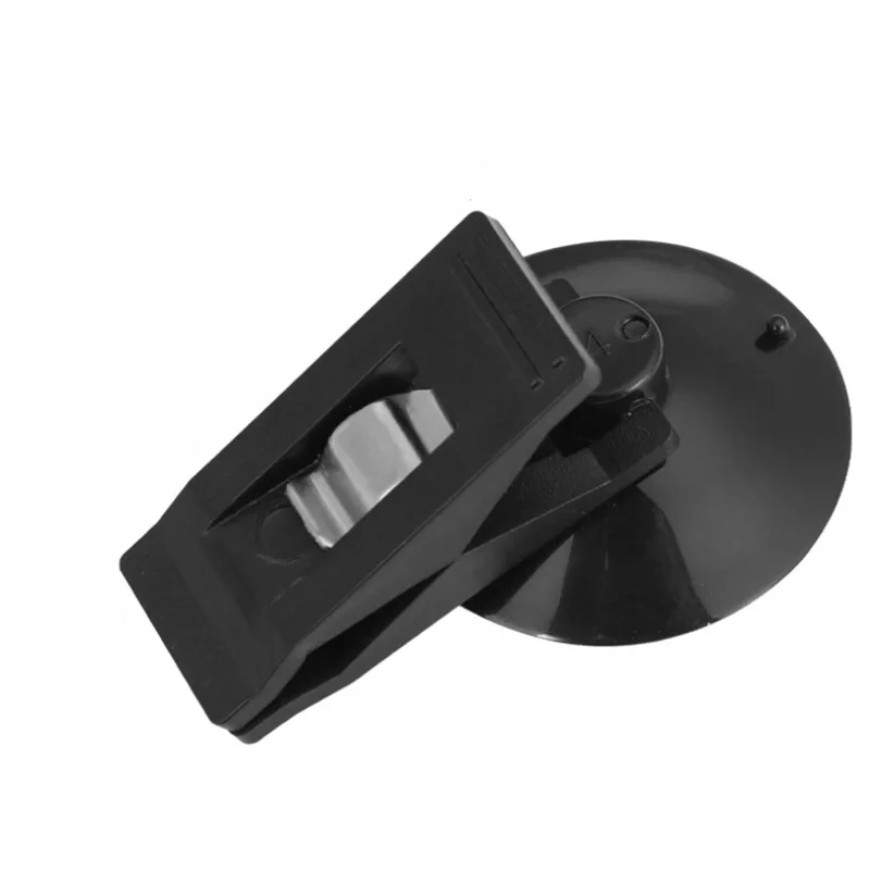 1 Pair Car Interior Window Clip Mount Black Suction Cap Clip Plastic Sucker Removable Holder