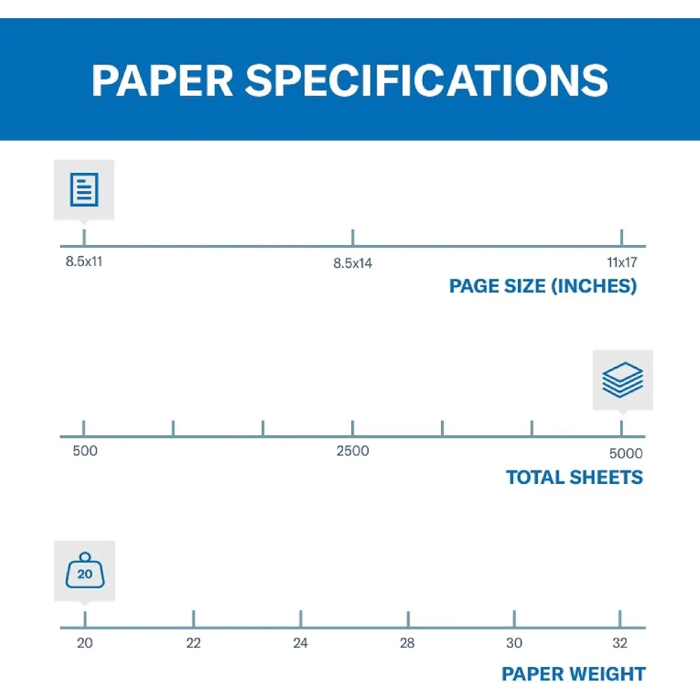 Carta colorata, carta per stampante Goldenrod da 20 libbre, 8,5 x 11-10 Ream (5.000 fogli) - Prodotto negli Stati Uniti, carta pastello, 103168C