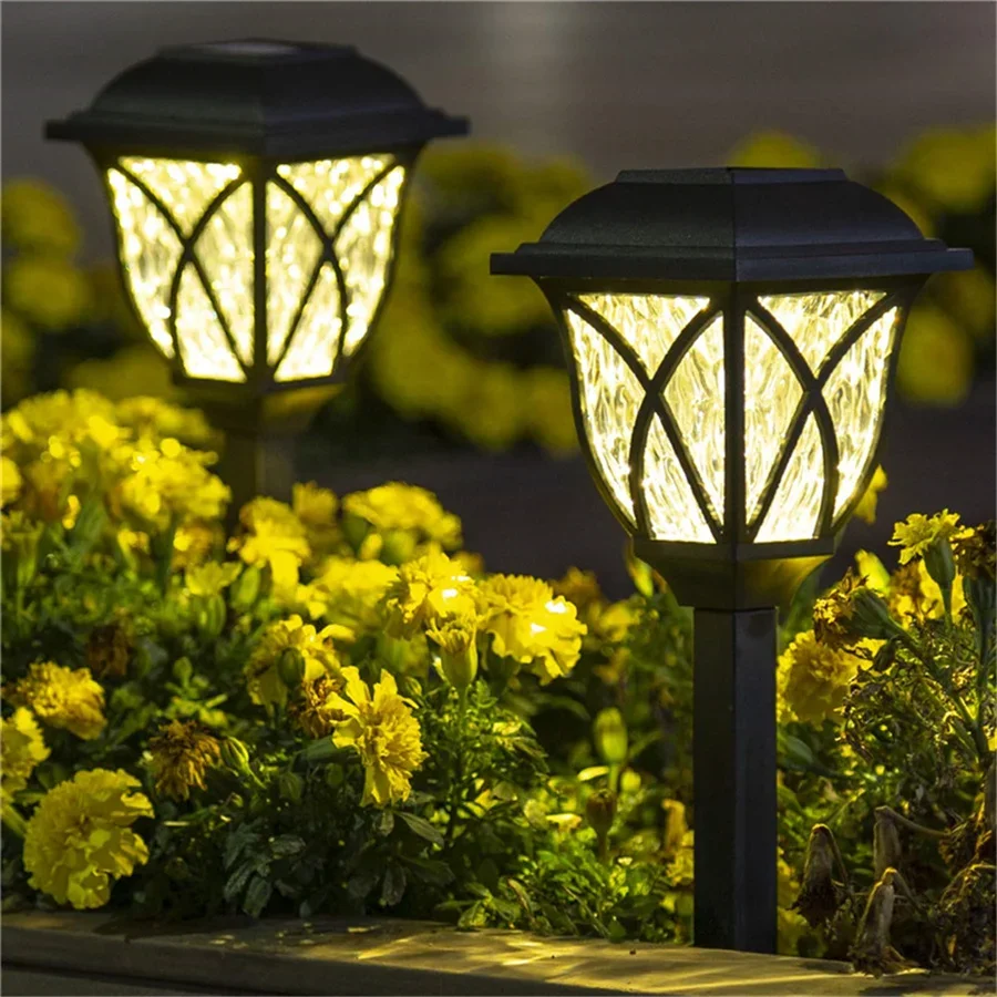 

Tirvose Solar Led Pathway Light Outdoor 2Pcs Solar Garden Light Waterproof Landscape Lawn Lamp for Walkway Yard Patio Decoration