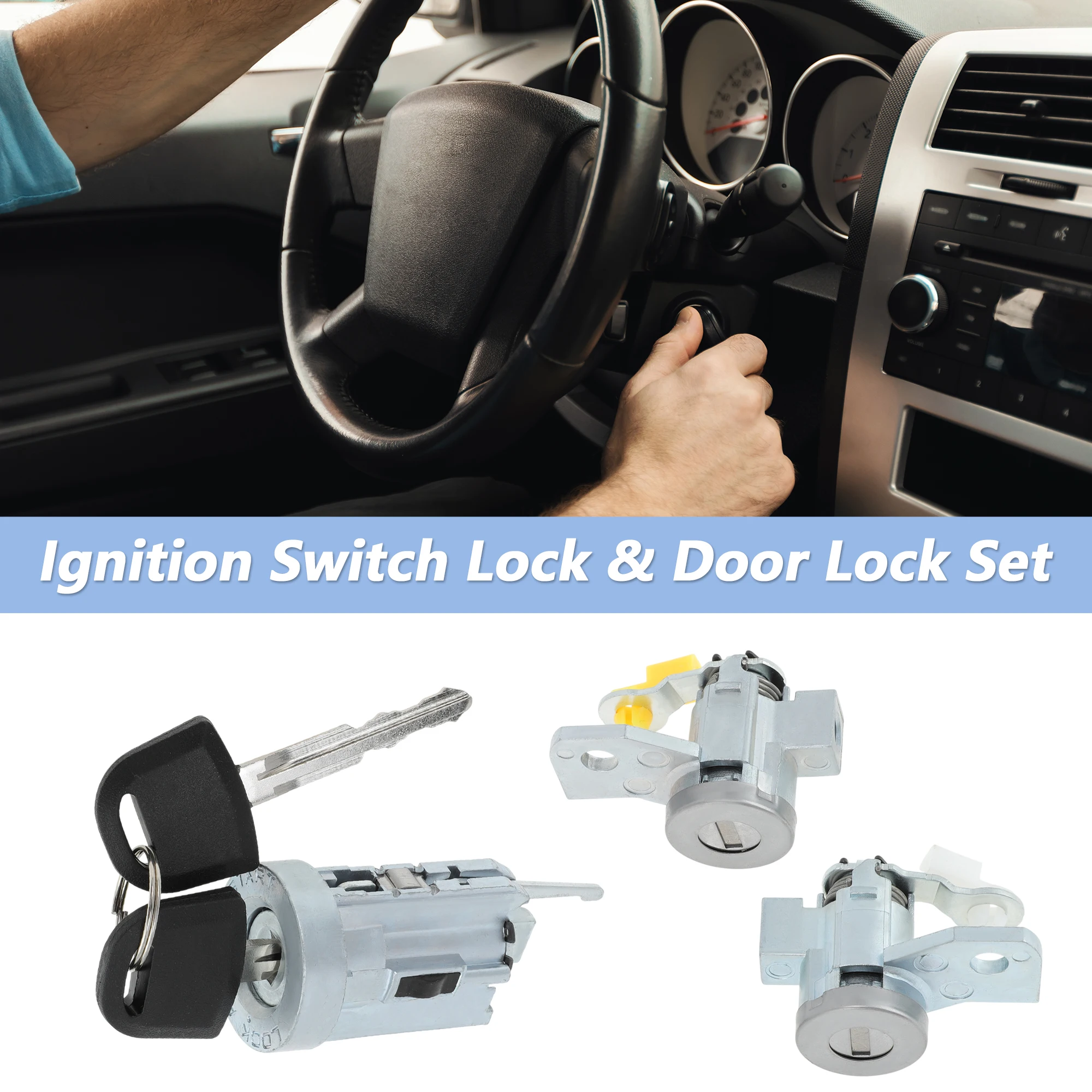 

UXCELL No.19121155/LC65360 Цилиндр дверного замка переключателя зажигания для GMC Canyon для Chevy