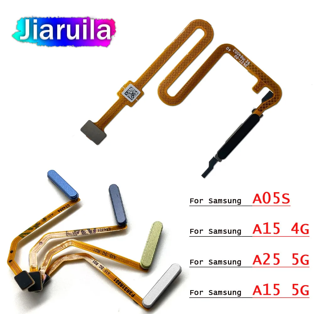 

10 шт., для Samsung A05S A15 4G A25 5G A256 считыватель отпечатков пальцев Touch ID датчик возврата клавиша кнопка «Домой» гибкий кабель
