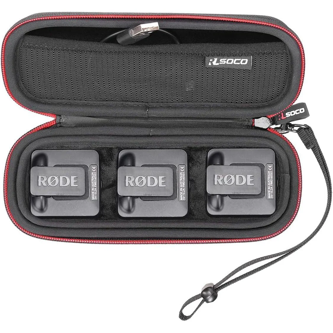 Case for Rode Wireless GO III/GO II/Pro Compact Microphone Hard Travel Rode Wireless GO Pro/Wireless GO 3/2/1/ME Wireless  Bag