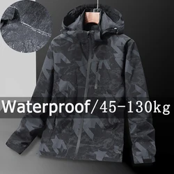 Waterproof Jacket Outdoor Windbreaker Men Plus Size 5XL 6XL 7XL Windproof Rainproof Coat Big Size Men Clothing Jaqueta Masculina