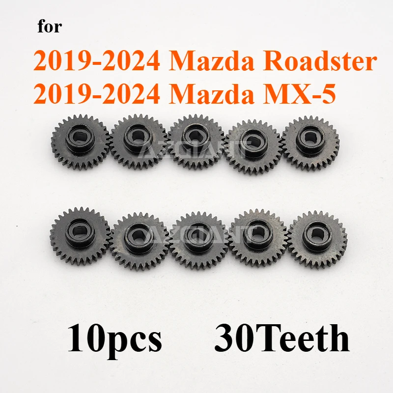 

AZGIANT 30T for Mazda Roadster MX-5 2019 2020 2021 2022 2023 2024 Car Rearview Mirror Fold Motor Internal Repair Gear Cog 4/10pc