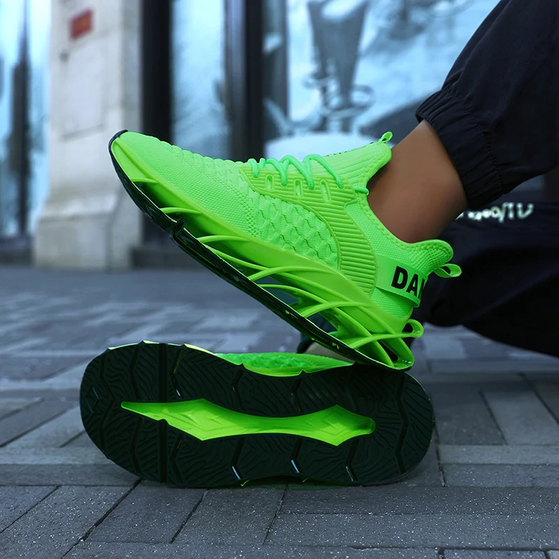 

Damyuan New Men's Trendy Color Black Lace Up Blade Sneakers Casual Sports Shoes Outdoor Walking Shoes Male Footwear