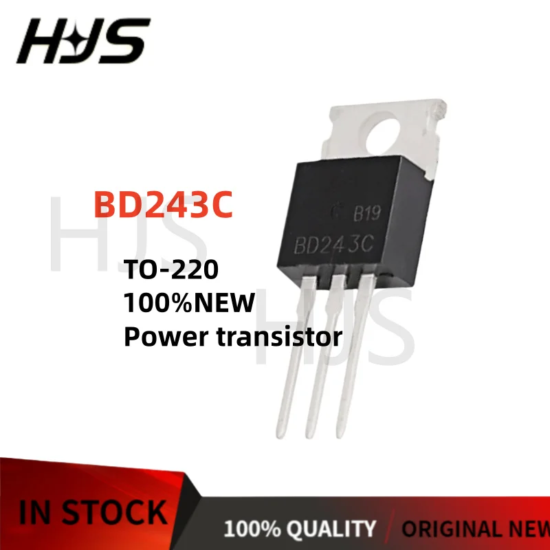 10PCS New and Quality BD241C BD243C BD244C BD*241C BD*243C BD*244C TO-220 In stock