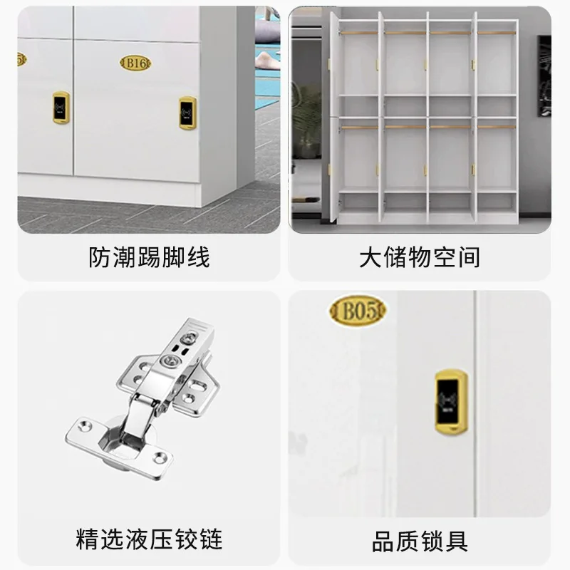 Wholesale Wooden Locker Hairdressing Barber Shop Bag Storage Cabinet Gym Yoga Studio Beauty Salon Staff Locker