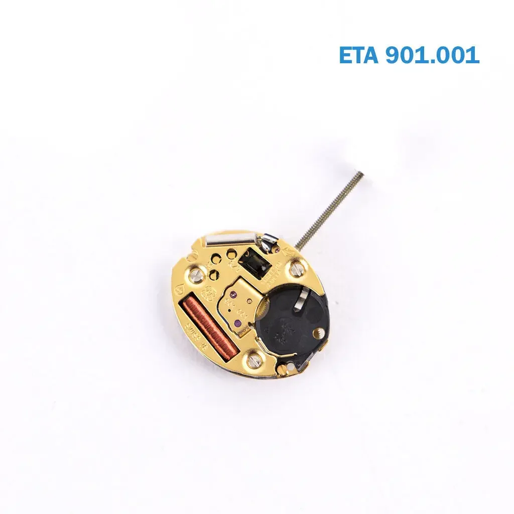 901.001  Movement ETA 901.001  Movement Quartz Watch Movement, With Hour Wheel, 2 Hands, 3 Jewels Brand New Original movement