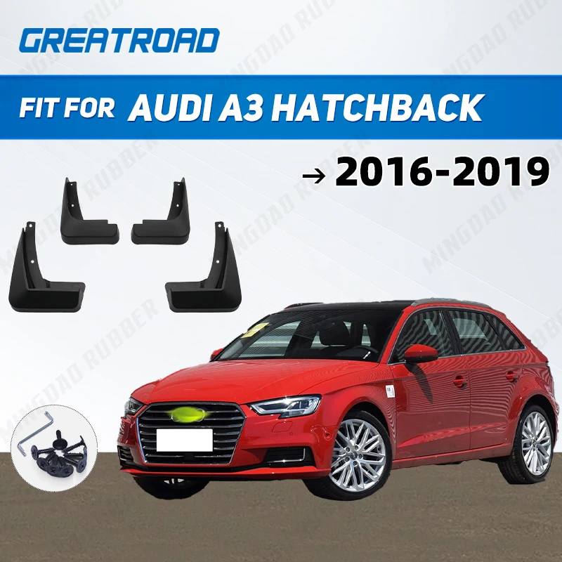 

For AUDI A3 HATCHBACK 2016 2017 2018 2019 Fender Mudflaps Splash Guards Mudguards Mud Flaps car Accessories