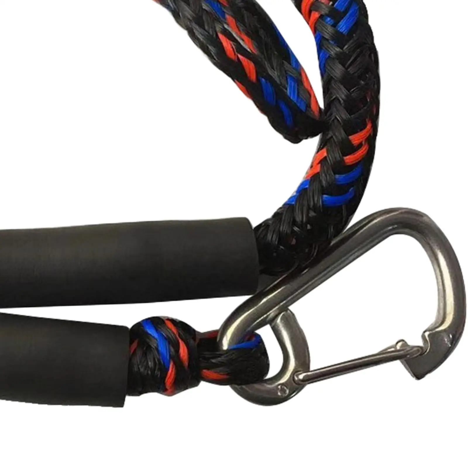 Boat Bungee Dock Line Portable 4 Feet with Stainless Steel Clip Boat Tie Down Ropes Docking String Dock Line Fittings